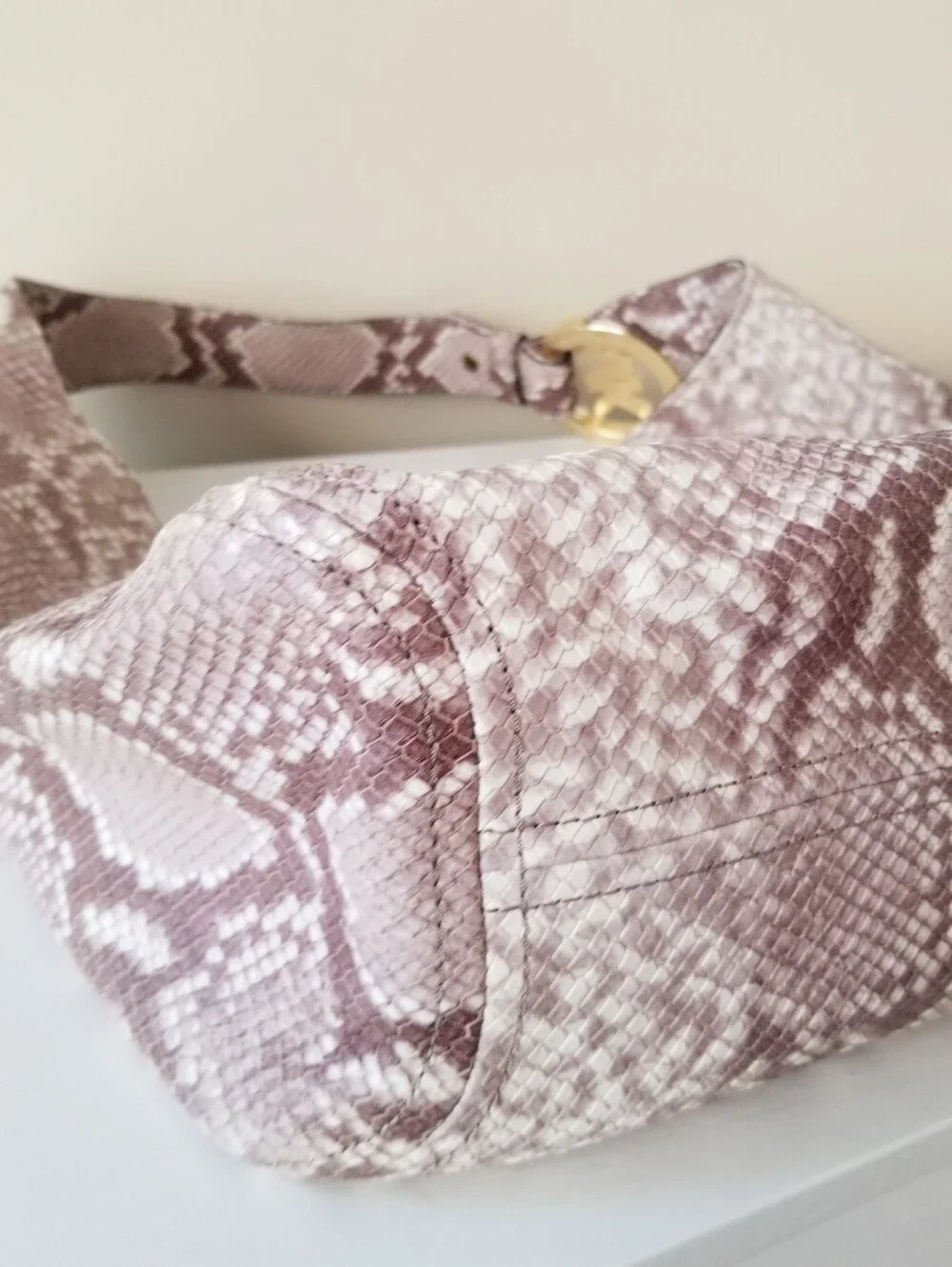 Michael Kors Reptile Slouchy Hobo Shoulder Bag